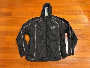 Harley-Davidson Riding Gear Women's Pink Label XL Black Nylon Rain Jacket